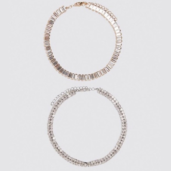 Zara Two set Rhinestone Chokers - Picture 2 of 4